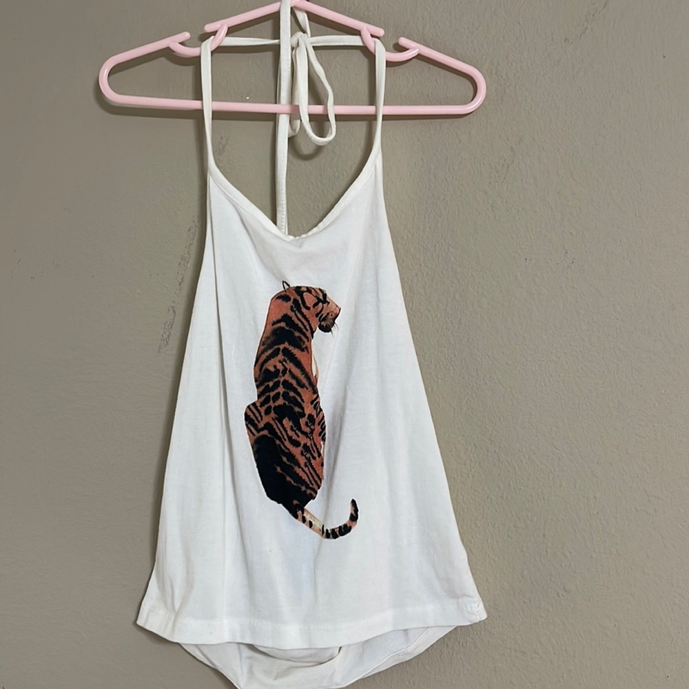 tiger halter top